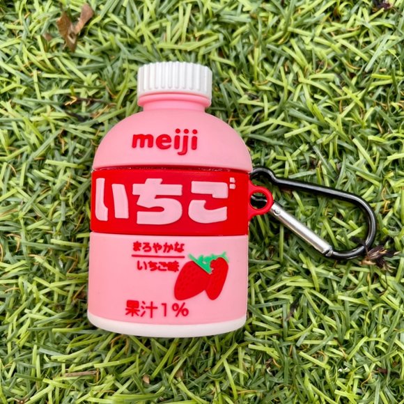 Accessories - 🍓 Meiji strawberry milk AirPod case